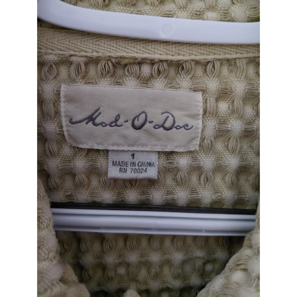 Mod O Doc Cream Beige Waffle Jacket Size 1 (XS) 100% Cotton - Picture 6 of 11